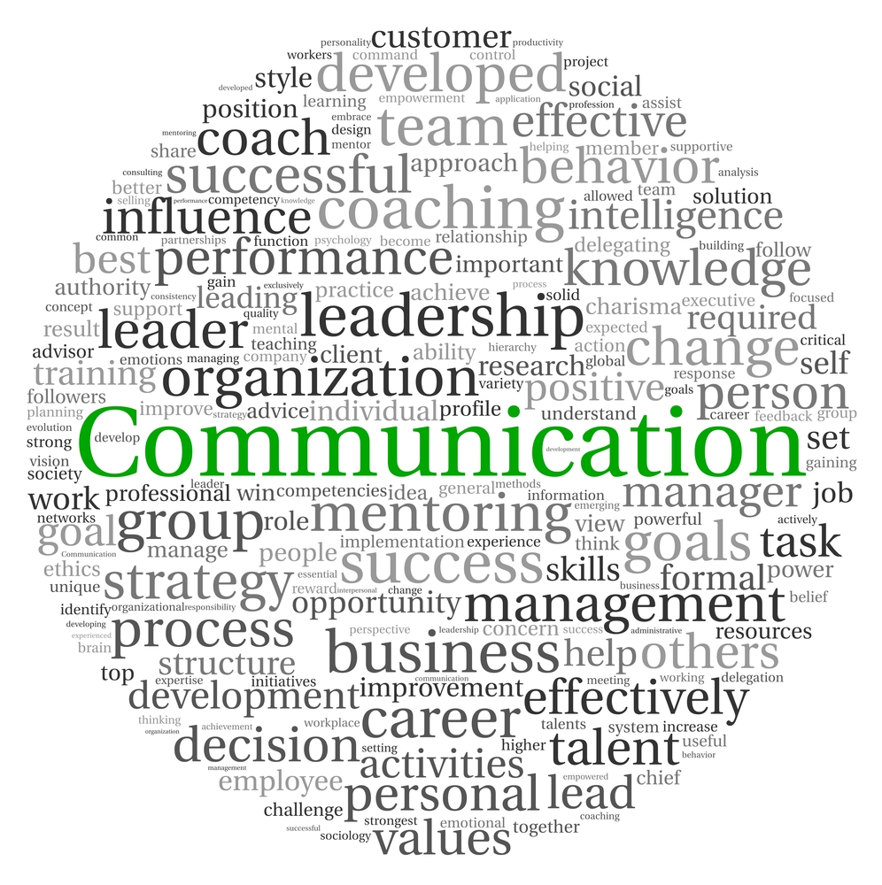 Communication word bubble